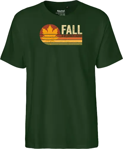 Fall vintage - autumn, nature, vintge, cozy, retro, books, fall, book, seasons, halloween, leaves - Fairtrade T-Shirt