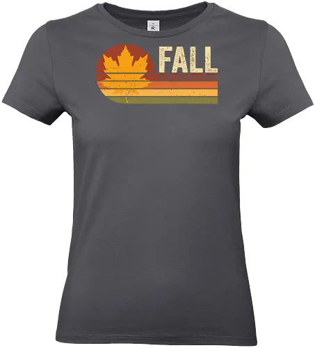 Fall vintage - autumn, nature, vintge, cozy, retro, books, fall, book, seasons, halloween, leaves - Standard T-Shirt (Frauen)