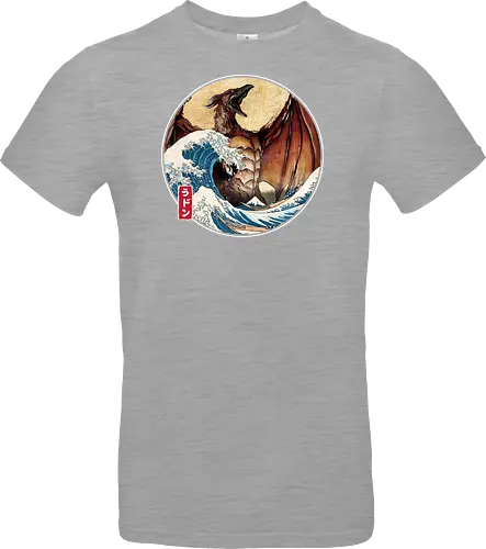 The Great Fire Pteranodon off Kanagawa - Standard T-Shirt