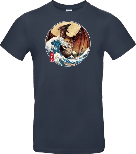 The Great Fire Pteranodon off Kanagawa - Standard T-Shirt