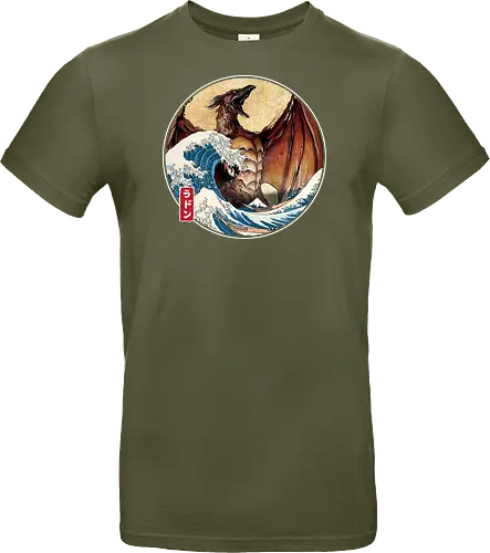 The Great Fire Pteranodon off Kanagawa - Standard T-Shirt