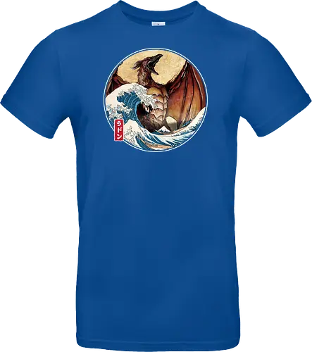 The Great Fire Pteranodon off Kanagawa - Standard T-Shirt