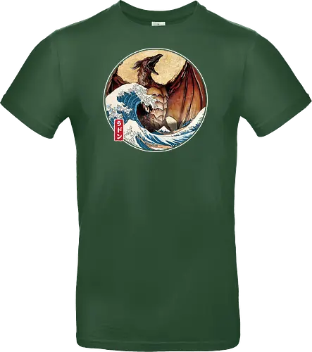 The Great Fire Pteranodon off Kanagawa - Standard T-Shirt