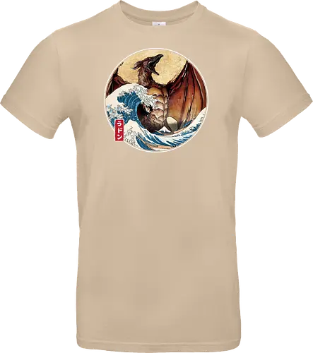 The Great Fire Pteranodon off Kanagawa - Standard T-Shirt
