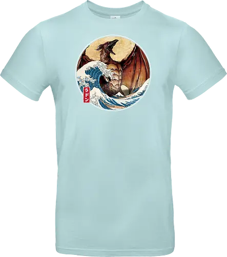 The Great Fire Pteranodon off Kanagawa - Standard T-Shirt