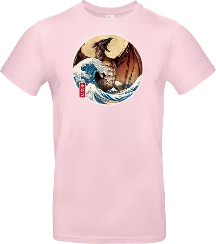 The Great Fire Pteranodon off Kanagawa - Standard T-Shirt