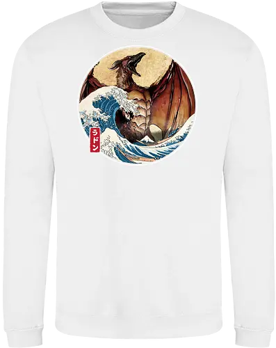 The Great Fire Pteranodon off Kanagawa - Sweatshirt