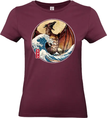 The Great Fire Pteranodon off Kanagawa - Standard T-Shirt (Frauen)