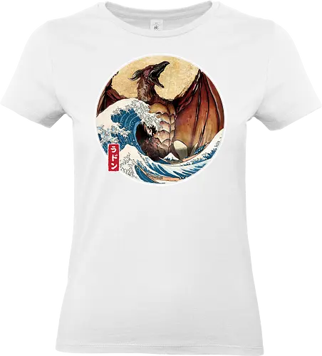 The Great Fire Pteranodon off Kanagawa - Standard T-Shirt (Frauen)