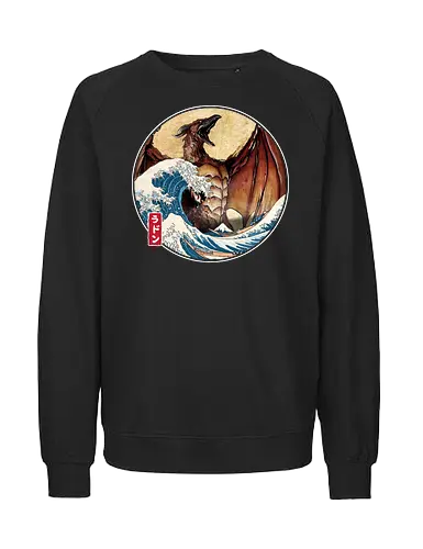 The Great Fire Pteranodon off Kanagawa - Fairtrade Sweatshirt