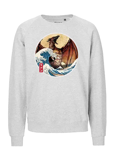 The Great Fire Pteranodon off Kanagawa - Fairtrade Sweatshirt