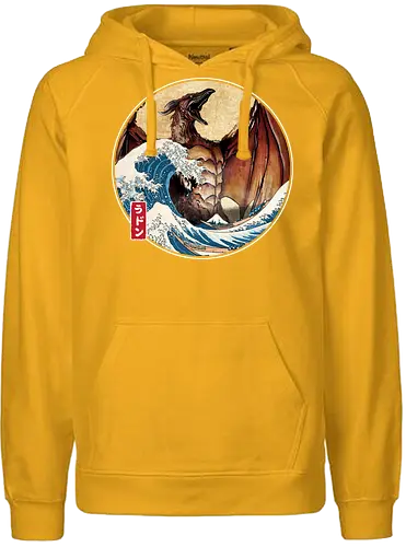 The Great Fire Pteranodon off Kanagawa - Fairtrade Hoodie
