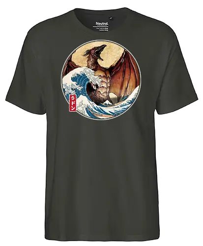 The Great Fire Pteranodon off Kanagawa - Fairtrade T-Shirt