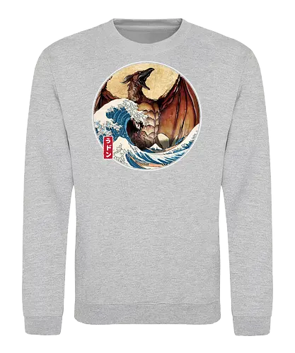 The Great Fire Pteranodon off Kanagawa - Sweatshirt