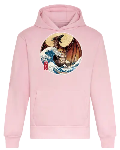 The Great Fire Pteranodon off Kanagawa - Heavyweight Hoodie