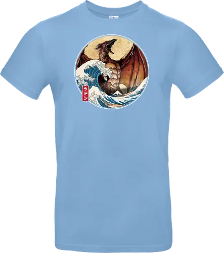 The Great Fire Pteranodon off Kanagawa - Standard T-Shirt