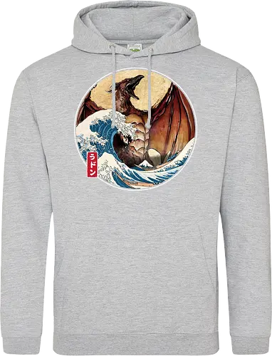 The Great Fire Pteranodon off Kanagawa - Standard Hoodie