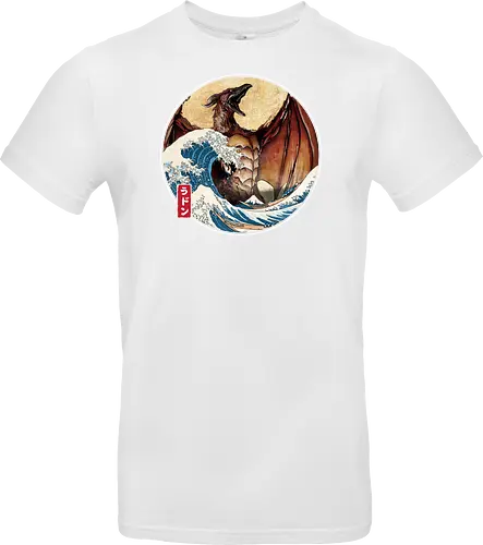 The Great Fire Pteranodon off Kanagawa - Standard T-Shirt