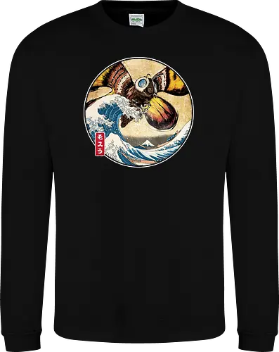 The Great Giant Moth off Kanagawa - Sweatshirt