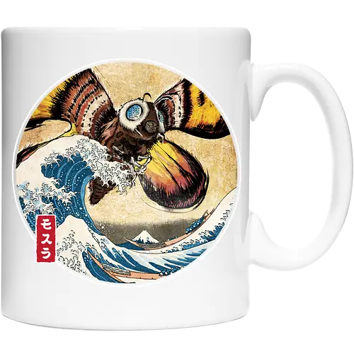 The Great Giant Moth off Kanagawa - Keramiktasse