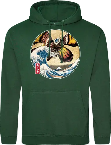 The Great Giant Moth off Kanagawa - Standard Hoodie