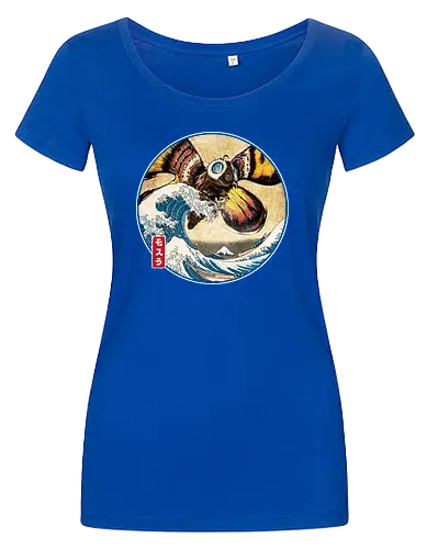 The Great Giant Moth off Kanagawa - Damen T-Shirt