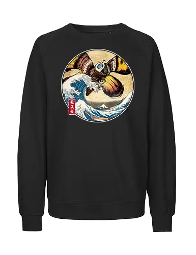 The Great Giant Moth off Kanagawa - Fairtrade Sweatshirt