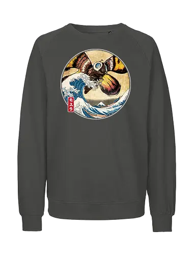 The Great Giant Moth off Kanagawa - Fairtrade Sweatshirt