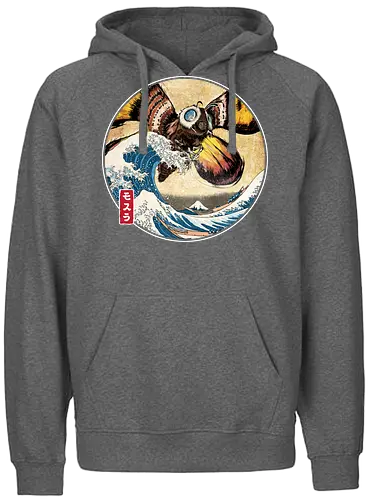 The Great Giant Moth off Kanagawa - Fairtrade Hoodie
