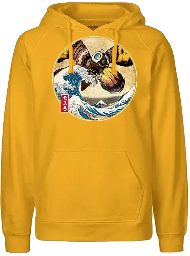 The Great Giant Moth off Kanagawa - Fairtrade Hoodie