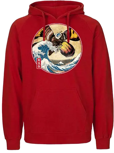 The Great Giant Moth off Kanagawa - Fairtrade Hoodie