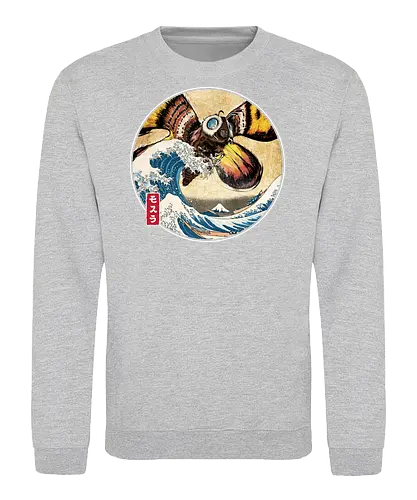 The Great Giant Moth off Kanagawa - Sweatshirt