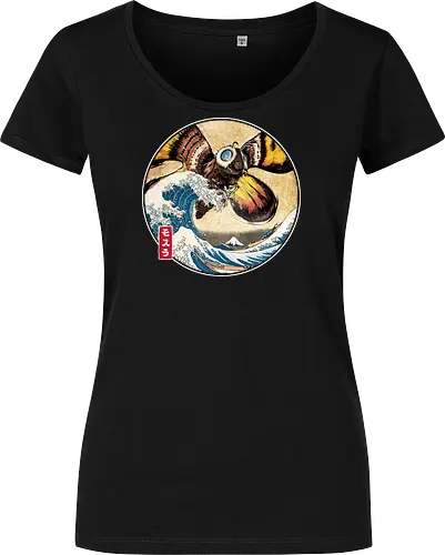 The Great Giant Moth off Kanagawa - Damen T-Shirt
