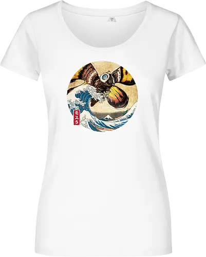 The Great Giant Moth off Kanagawa - Damen T-Shirt