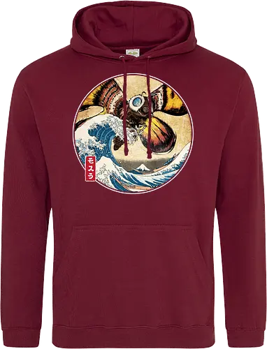 The Great Giant Moth off Kanagawa - Standard Hoodie