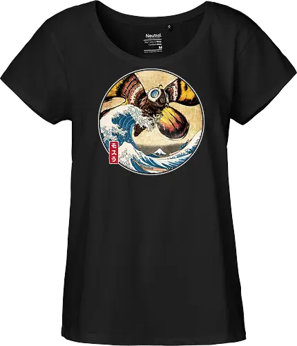 The Great Giant Moth off Kanagawa - Fairtrade Girl Shirt