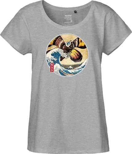 The Great Giant Moth off Kanagawa - Fairtrade Girl Shirt