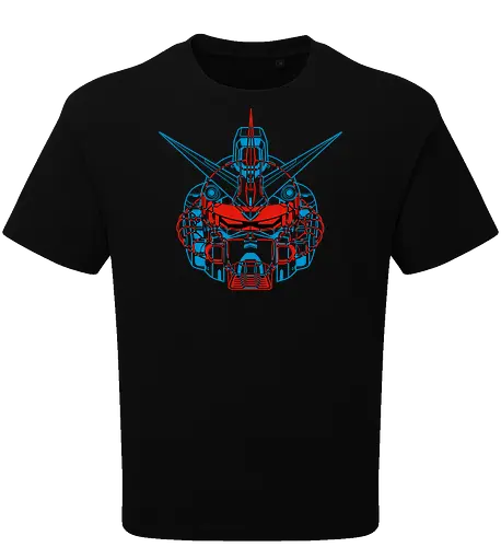 Mecha Anaglyph - Oversize T-Shirt
