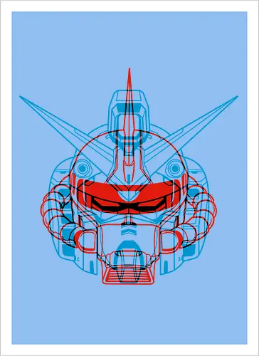 Mecha Anaglyph - Kunstdruck