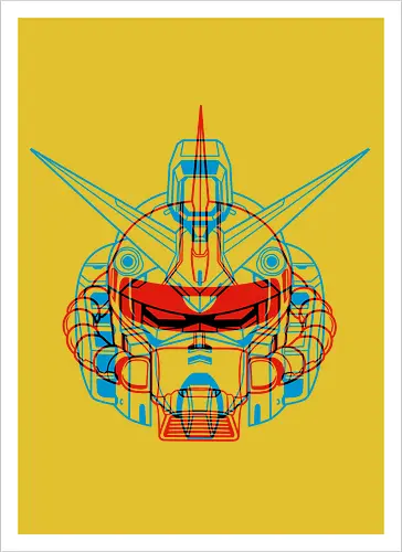Mecha Anaglyph - Kunstdruck