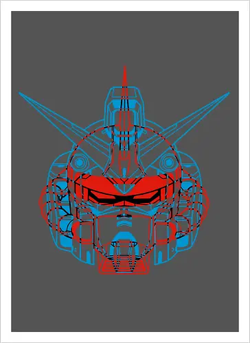 Mecha Anaglyph - Kunstdruck
