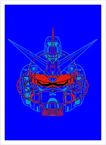 Mecha Anaglyph - Kunstdruck