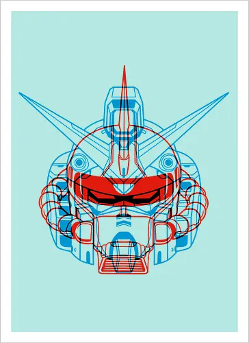 Mecha Anaglyph - Kunstdruck