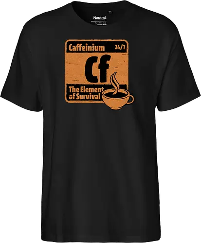 Element of Coffee - Science, Scientist, Sciencific, Science Art, Scientists, Science Humor, Chemistry, Chemistry Joke, Chemistry Humor, Biology, Coffee, Coffee Shop, Coffee Time, Coffee Cup, Coffee Addict, Science Joke, Funny Science, Retro Science, Sarcastic Science, Vintage Science, Funny Science Quote, Periodic Table, Periodic Table Joke, Periodic Table Parody, Stem, Humor, Joke, Fun, Funny, Sarcasm, Sarcastic, Irony, Ironic, Research, Physics - Fairtrade T-Shirt