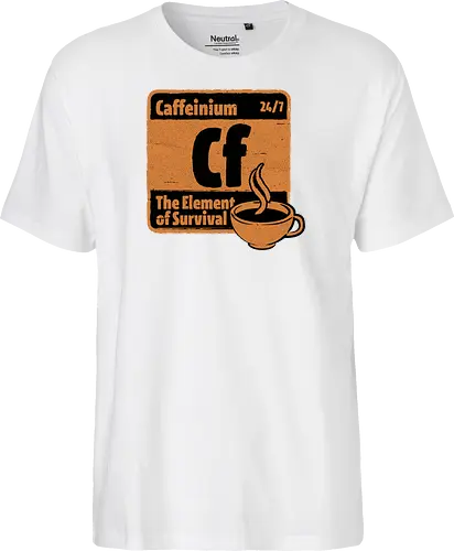 Element of Coffee - Science, Scientist, Sciencific, Science Art, Scientists, Science Humor, Chemistry, Chemistry Joke, Chemistry Humor, Biology, Coffee, Coffee Shop, Coffee Time, Coffee Cup, Coffee Addict, Science Joke, Funny Science, Retro Science, Sarcastic Science, Vintage Science, Funny Science Quote, Periodic Table, Periodic Table Joke, Periodic Table Parody, Stem, Humor, Joke, Fun, Funny, Sarcasm, Sarcastic, Irony, Ironic, Research, Physics - Fairtrade T-Shirt