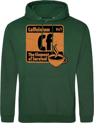 Element of Coffee - Science, Scientist, Sciencific, Science Art, Scientists, Science Humor, Chemistry, Chemistry Joke, Chemistry Humor, Biology, Coffee, Coffee Shop, Coffee Time, Coffee Cup, Coffee Addict, Science Joke, Funny Science, Retro Science, Sarcastic Science, Vintage Science, Funny Science Quote, Periodic Table, Periodic Table Joke, Periodic Table Parody, Stem, Humor, Joke, Fun, Funny, Sarcasm, Sarcastic, Irony, Ironic, Research, Physics - Standard Hoodie