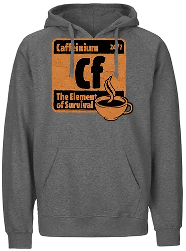 Element of Coffee - Science, Scientist, Sciencific, Science Art, Scientists, Science Humor, Chemistry, Chemistry Joke, Chemistry Humor, Biology, Coffee, Coffee Shop, Coffee Time, Coffee Cup, Coffee Addict, Science Joke, Funny Science, Retro Science, Sarcastic Science, Vintage Science, Funny Science Quote, Periodic Table, Periodic Table Joke, Periodic Table Parody, Stem, Humor, Joke, Fun, Funny, Sarcasm, Sarcastic, Irony, Ironic, Research, Physics - Fairtrade Hoodie