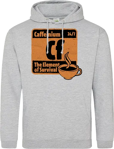 Element of Coffee - Science, Scientist, Sciencific, Science Art, Scientists, Science Humor, Chemistry, Chemistry Joke, Chemistry Humor, Biology, Coffee, Coffee Shop, Coffee Time, Coffee Cup, Coffee Addict, Science Joke, Funny Science, Retro Science, Sarcastic Science, Vintage Science, Funny Science Quote, Periodic Table, Periodic Table Joke, Periodic Table Parody, Stem, Humor, Joke, Fun, Funny, Sarcasm, Sarcastic, Irony, Ironic, Research, Physics - Standard Hoodie