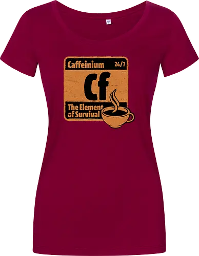 Element of Coffee - Science, Scientist, Sciencific, Science Art, Scientists, Science Humor, Chemistry, Chemistry Joke, Chemistry Humor, Biology, Coffee, Coffee Shop, Coffee Time, Coffee Cup, Coffee Addict, Science Joke, Funny Science, Retro Science, Sarcastic Science, Vintage Science, Funny Science Quote, Periodic Table, Periodic Table Joke, Periodic Table Parody, Stem, Humor, Joke, Fun, Funny, Sarcasm, Sarcastic, Irony, Ironic, Research, Physics - Damen T-Shirt