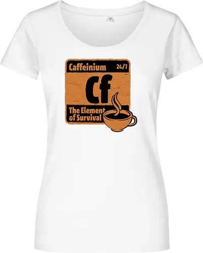 Element of Coffee - Science, Scientist, Sciencific, Science Art, Scientists, Science Humor, Chemistry, Chemistry Joke, Chemistry Humor, Biology, Coffee, Coffee Shop, Coffee Time, Coffee Cup, Coffee Addict, Science Joke, Funny Science, Retro Science, Sarcastic Science, Vintage Science, Funny Science Quote, Periodic Table, Periodic Table Joke, Periodic Table Parody, Stem, Humor, Joke, Fun, Funny, Sarcasm, Sarcastic, Irony, Ironic, Research, Physics - Damen T-Shirt